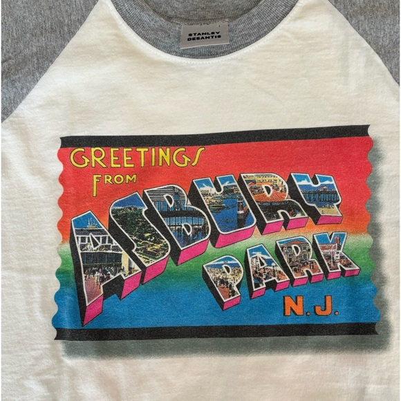 ✨VINTAGE BRUCE SPRINGSTEEN GREETINGS FROM ASBURY PARK 1999 STANLEY DESANTIS TEE - Picture 5 of 15